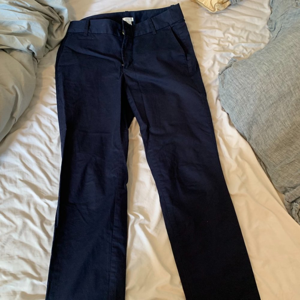 J Crew Navy Blue Chino Pants Size 4